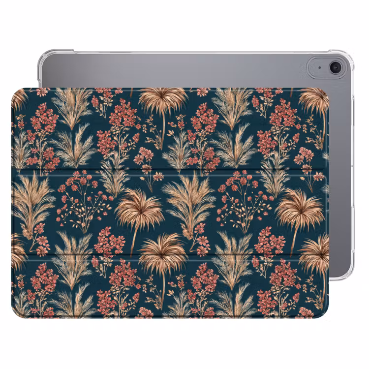 iPad hoes - Botanisch - Patroon - Blauw — 1