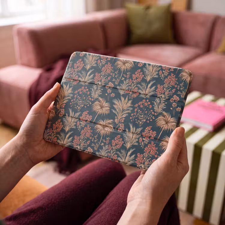 iPad hoes - Botanisch - Patroon - Blauw — 4
