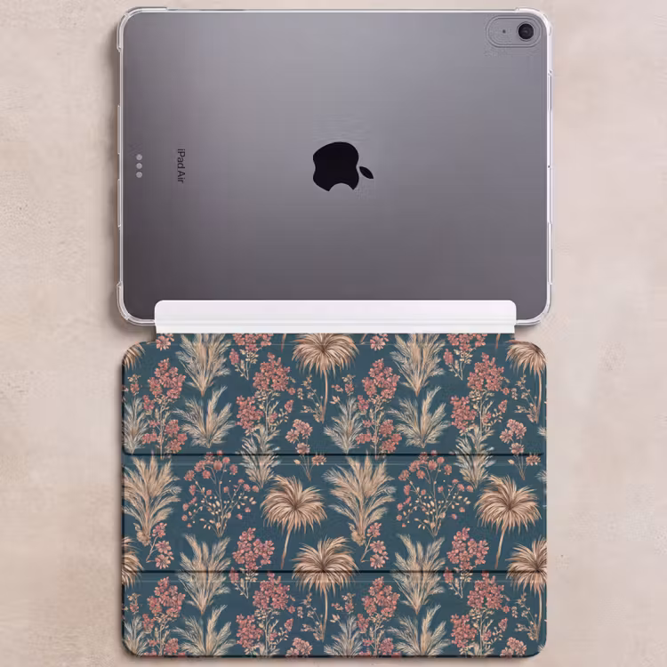 iPad hoes - Botanisch - Patroon - Blauw — 6