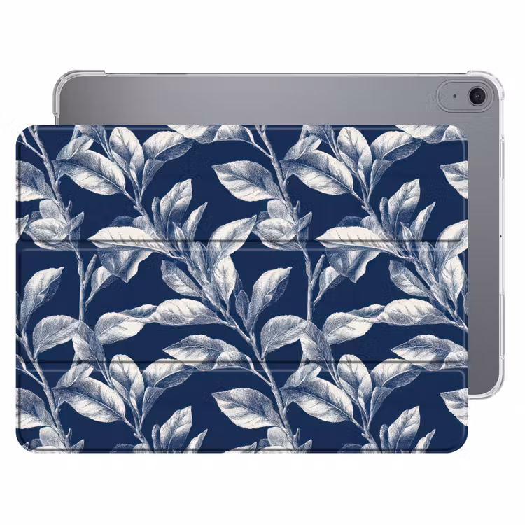 iPad hoes - Botanisch - Patroon - Blauw — 1