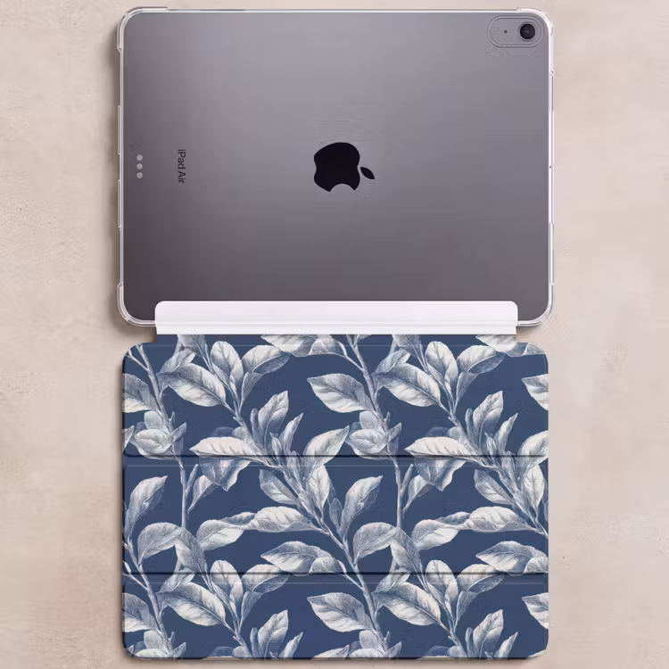 iPad hoes - Botanisch - Patroon - Blauw — 6