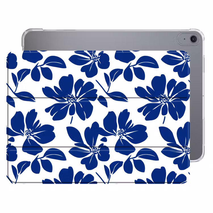 iPad hoes - Floraal - Modern - Blauw — 1