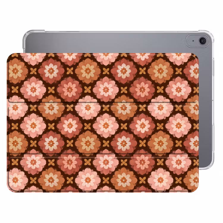 iPad hoes - Geometrisch - Bloemen - Kleurrijk — 1