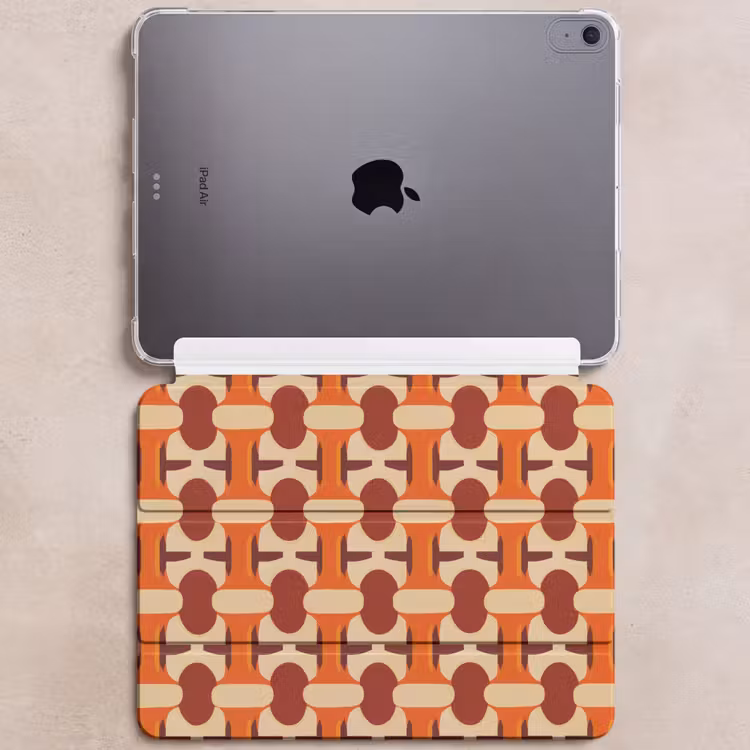 iPad hoes - Geometrisch - Retro - Oranje — 6