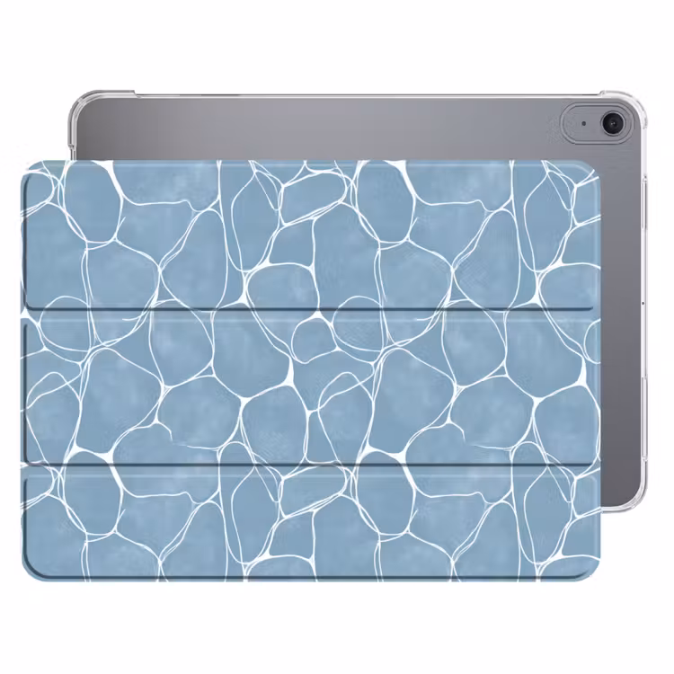 iPad hoes - Organisch - Patroon - Blauw — 1