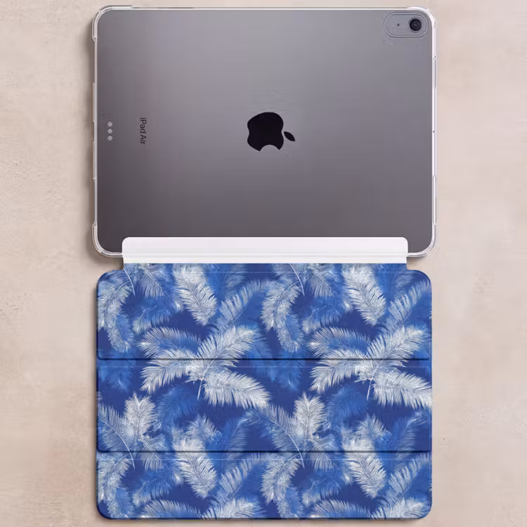 iPad hoes - Palmblad - Patroon - Blauw — 6