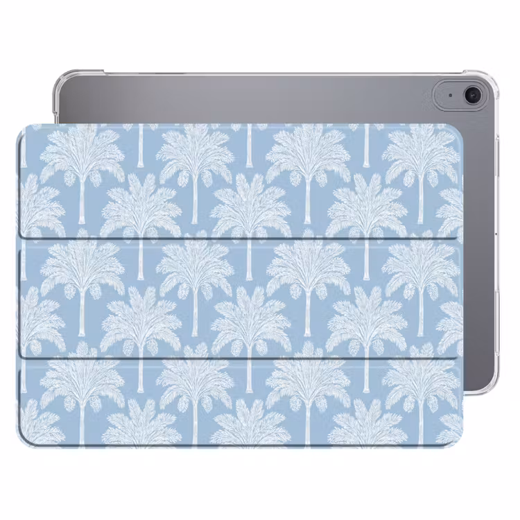 iPad hoes - Palmboom - Modern - Blauw — 1