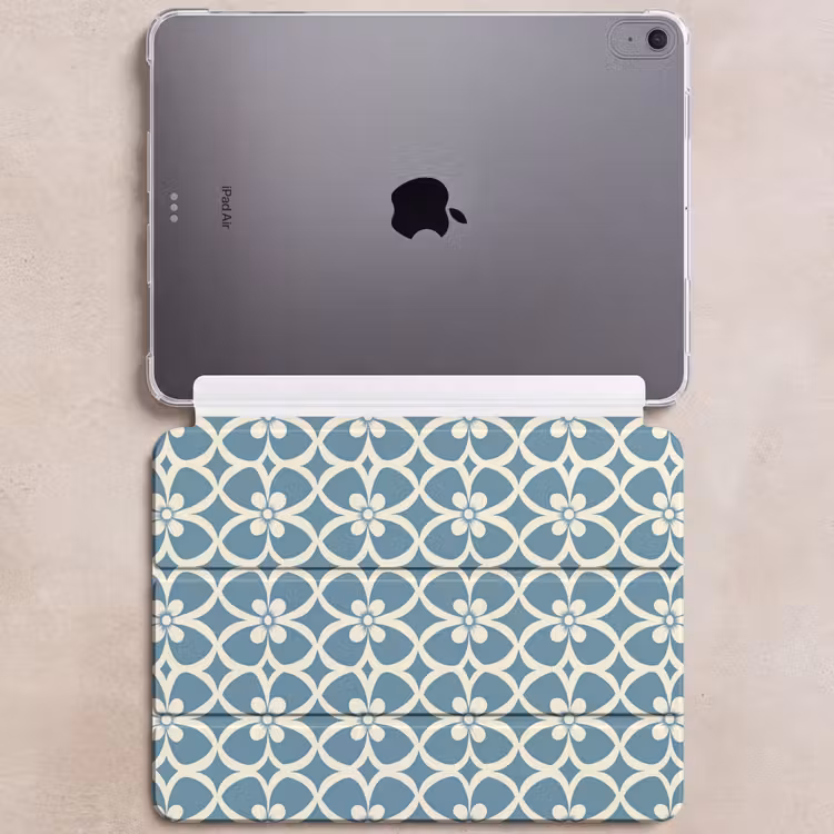 iPad hoes - Patroon - Symmetrisch - Blauw — 6