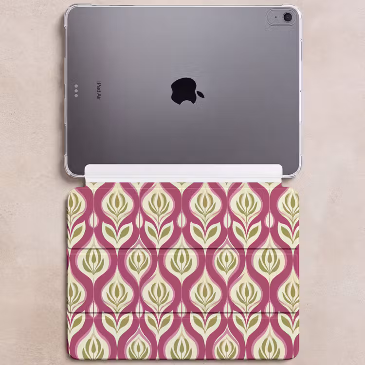 iPad hoes - Retro - Floraal - Paars — 6