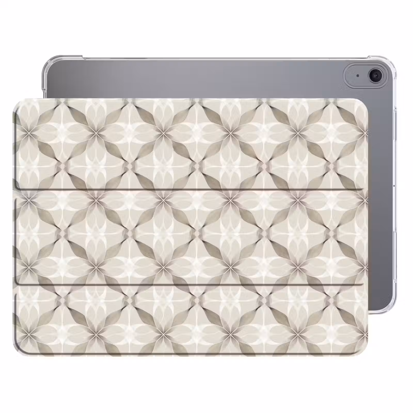 iPad hoes - Grafisch - Patroon - Grijs — 1