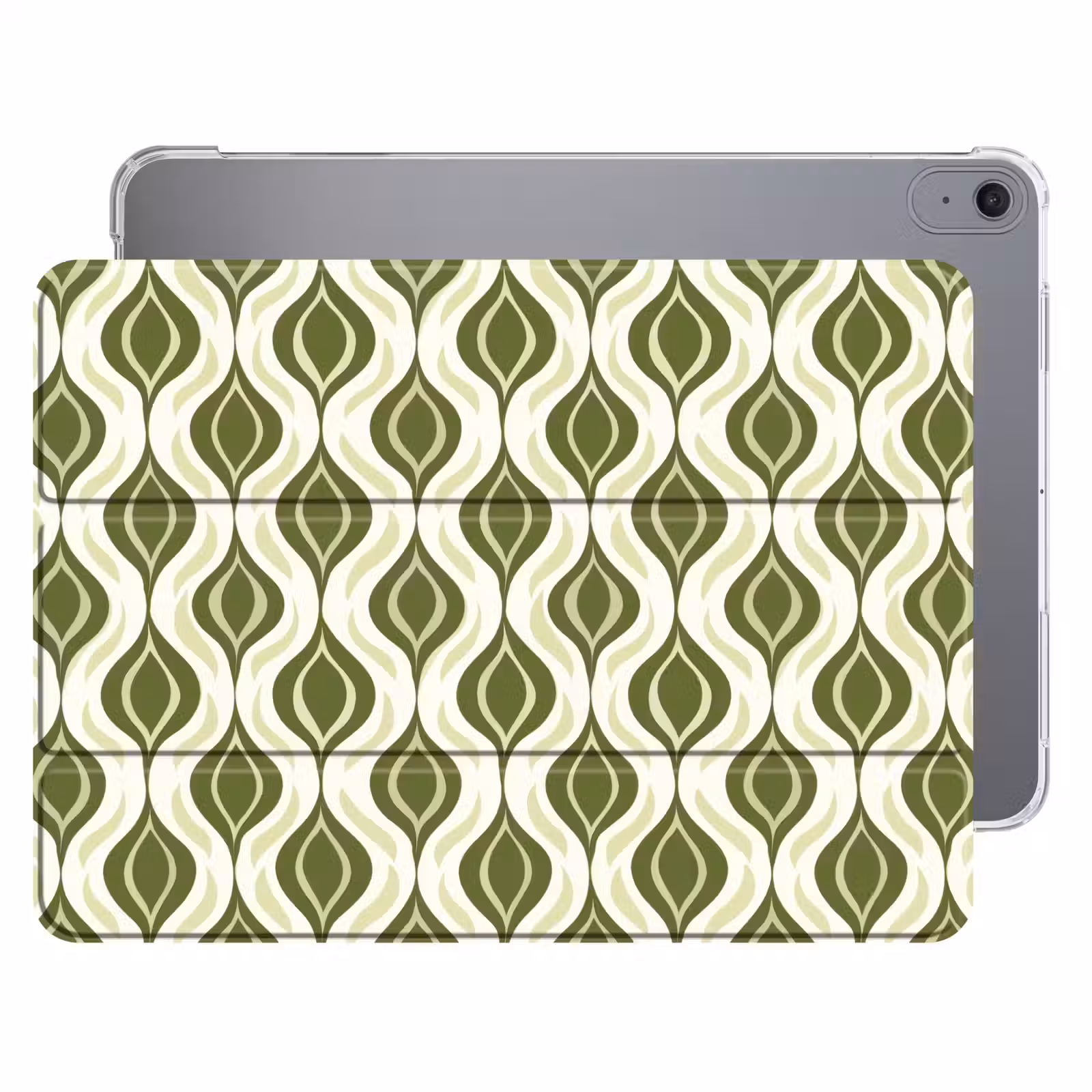 iPad hoes - Patroon - Retro - Groen — 1