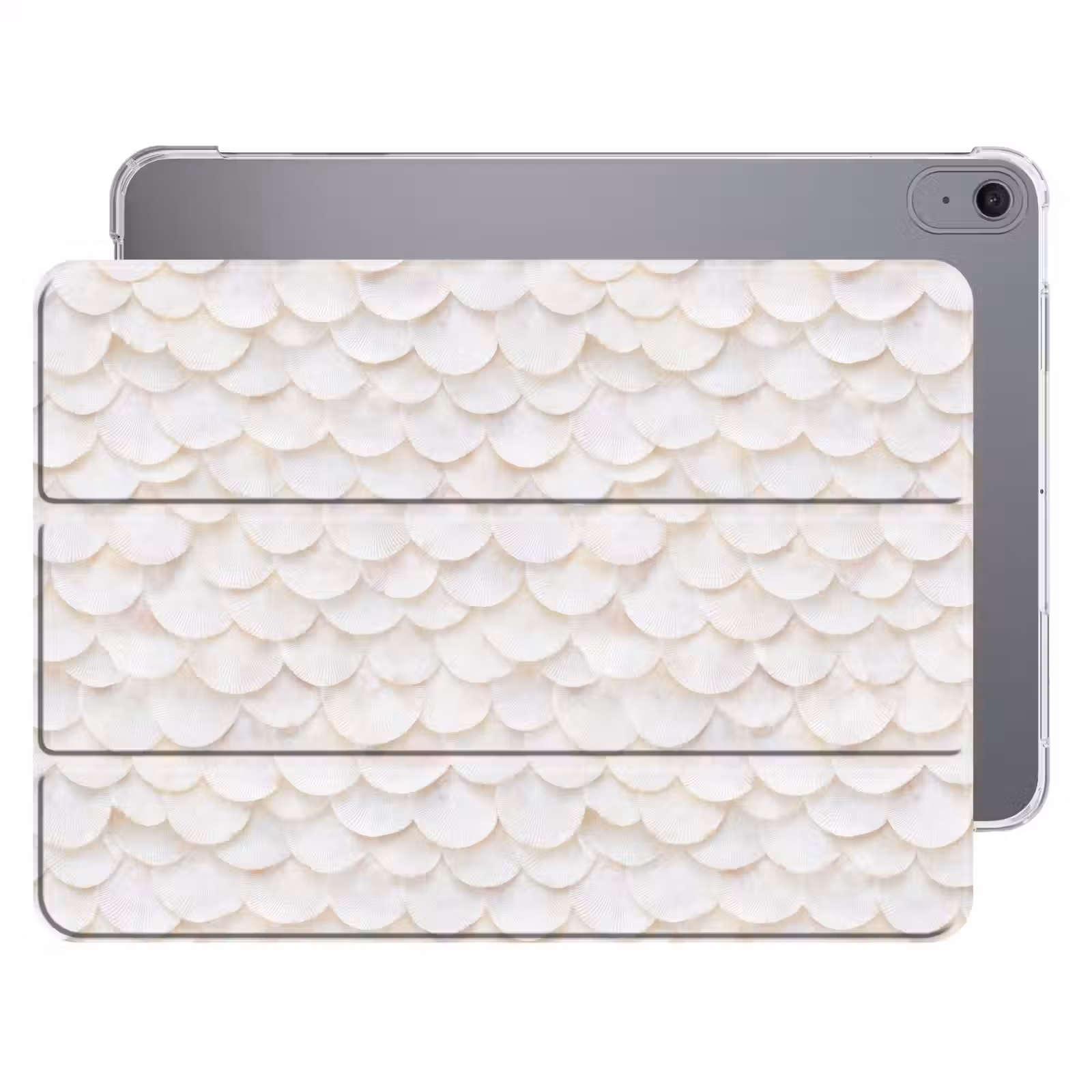 iPad hoes - Schubben - Wit - Elegant — 1