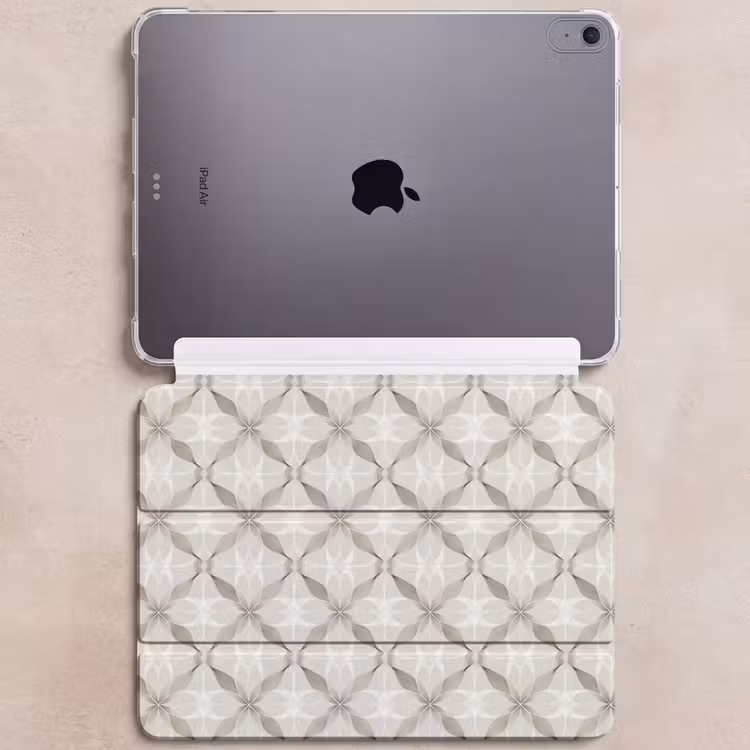iPad hoes - Grafisch - Patroon - Grijs — 6