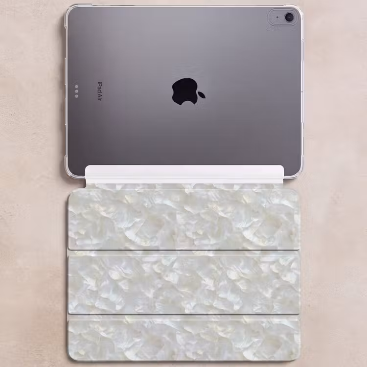 iPad hoes - Parelmoerglans - Wit - Schelp — 6