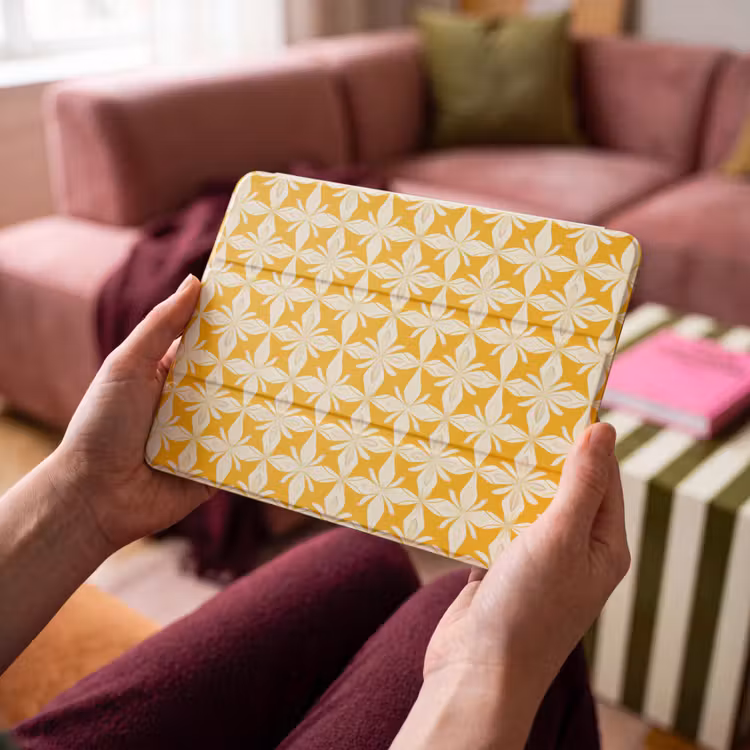 iPad hoes - Patroon - Retro - Geel — 4