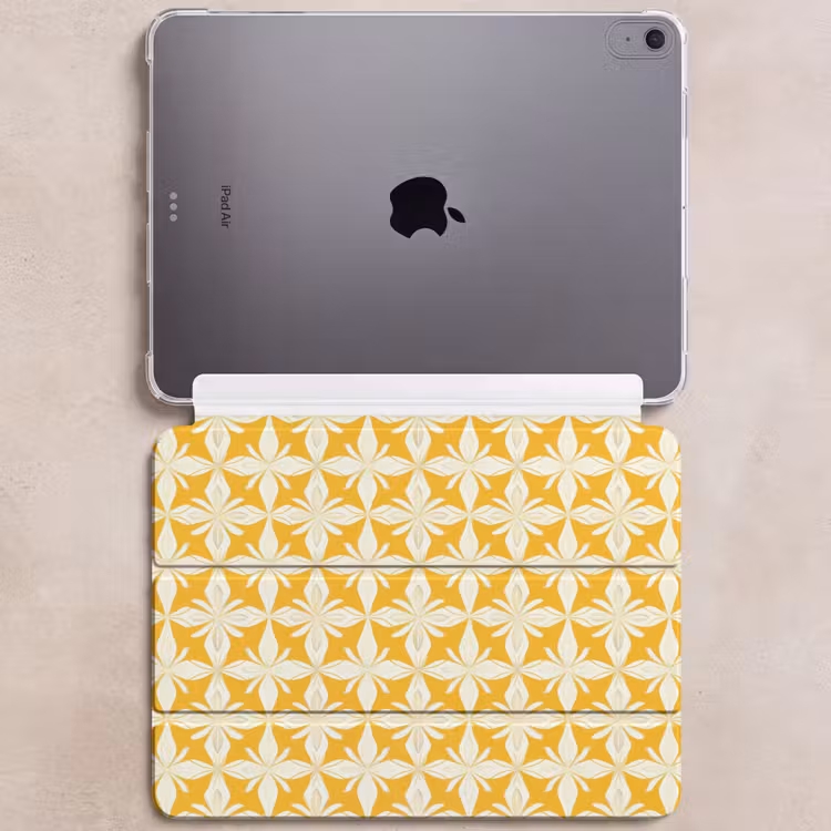 iPad hoes - Patroon - Retro - Geel — 6