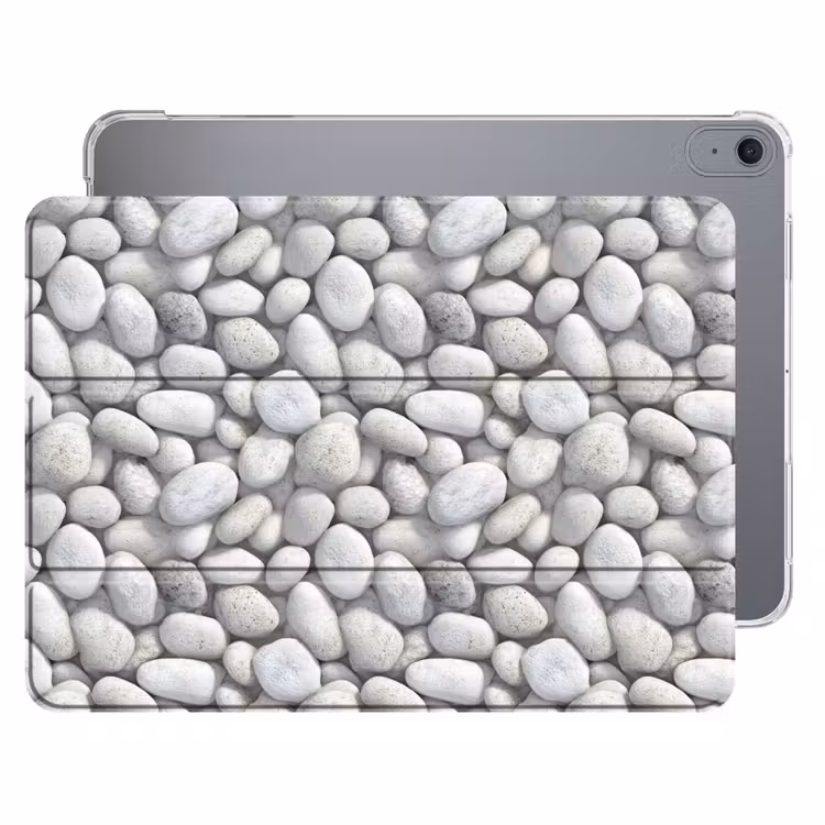iPad hoes - Steentjes - Grijs - Ovaal — 1