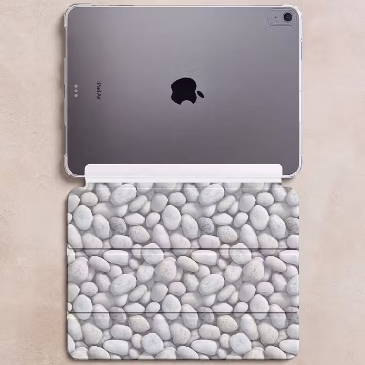 iPad hoes - Steentjes - Grijs - Ovaal — 6