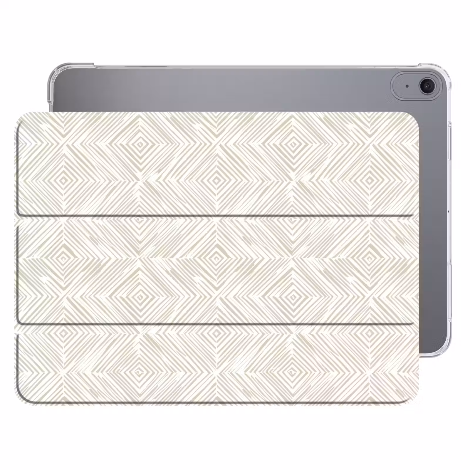 iPad hoes - Abstract - Ruiten - Beige — 1