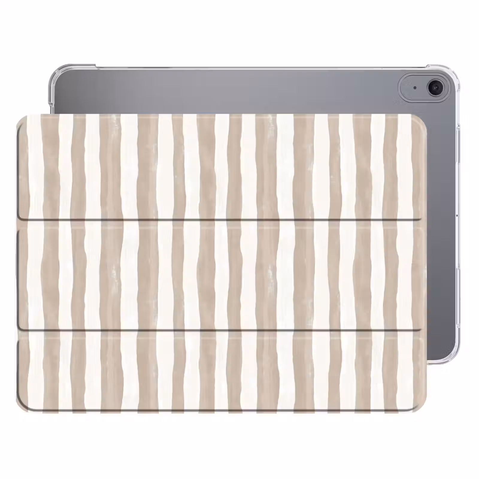 iPad hoes - Minimalistisch - Strepen - Beige — 1