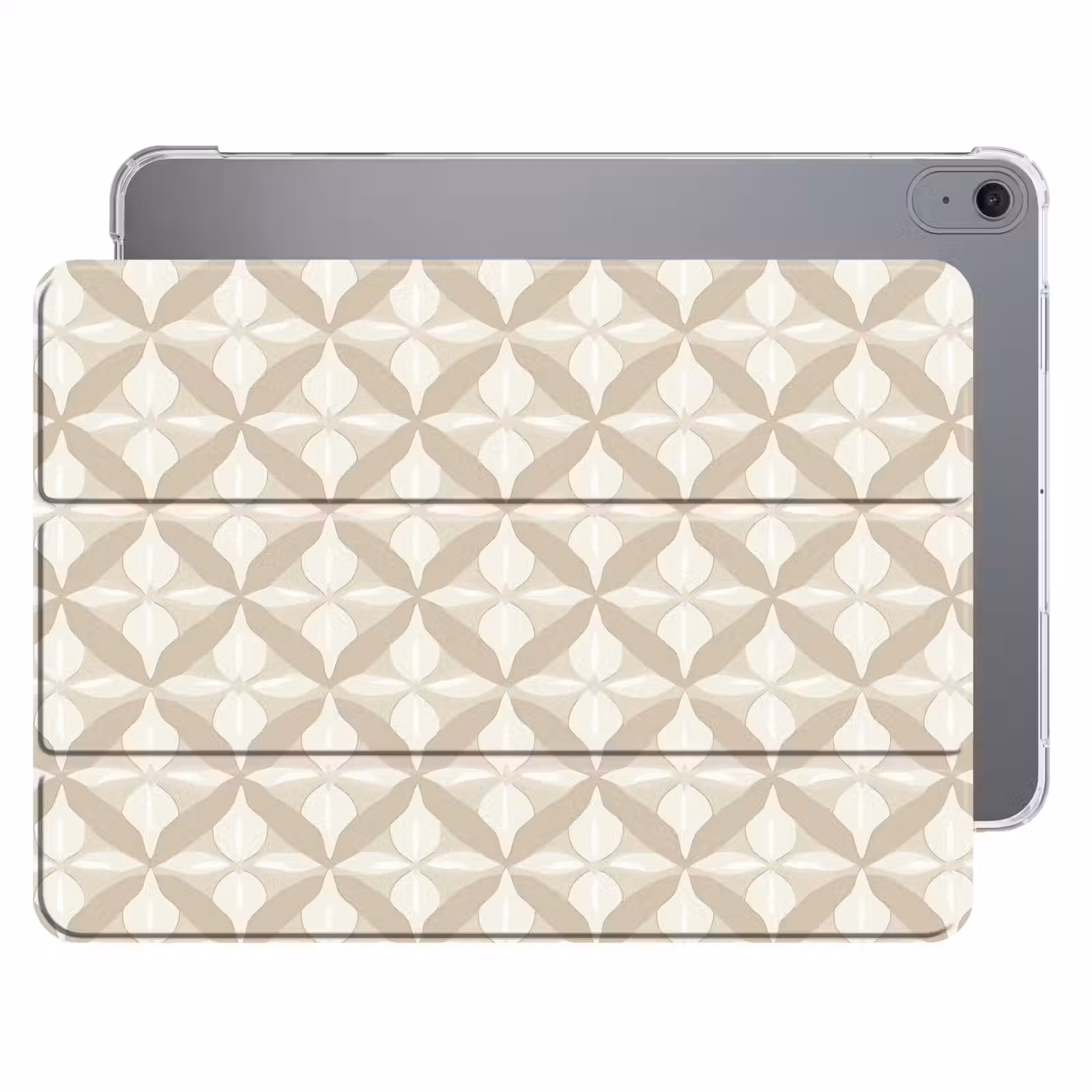 iPad hoes - Patroon - Klassiek - Beige — 1