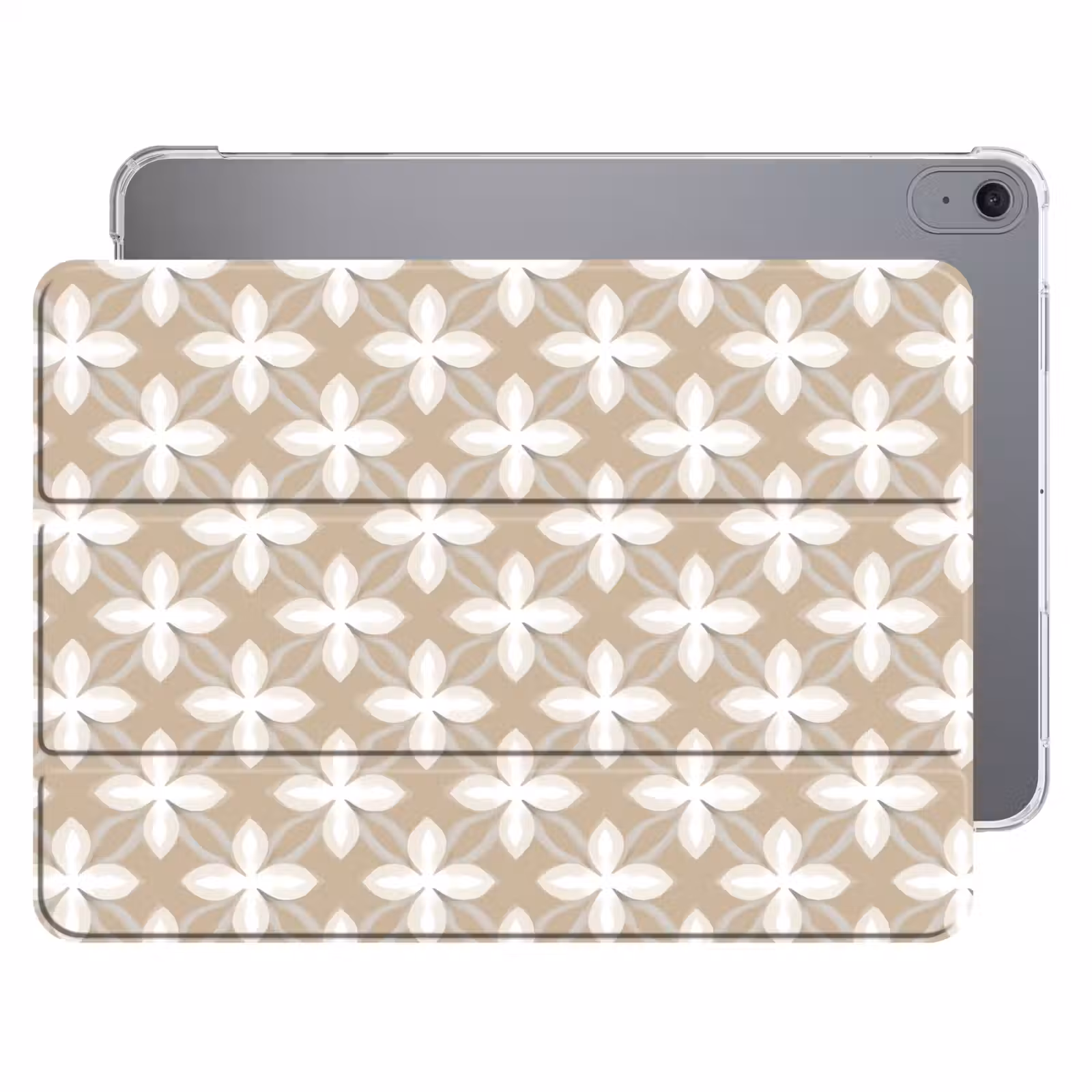 iPad hoes - Patroon - Symmetrisch - Beige — 1