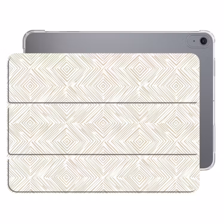 iPad hoes - Abstract - Ruiten - Beige — 1