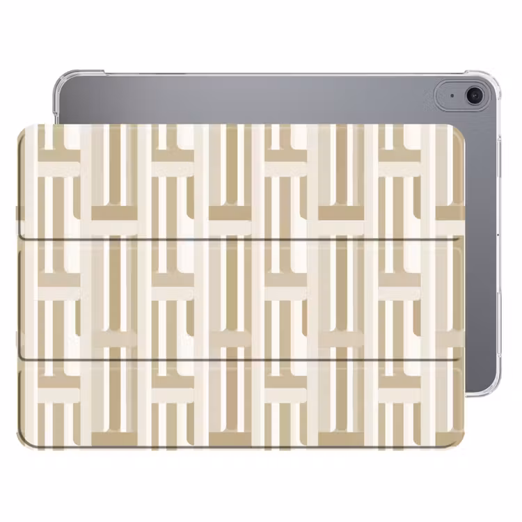 iPad hoes - Modern - Geometrisch - Beige — 1