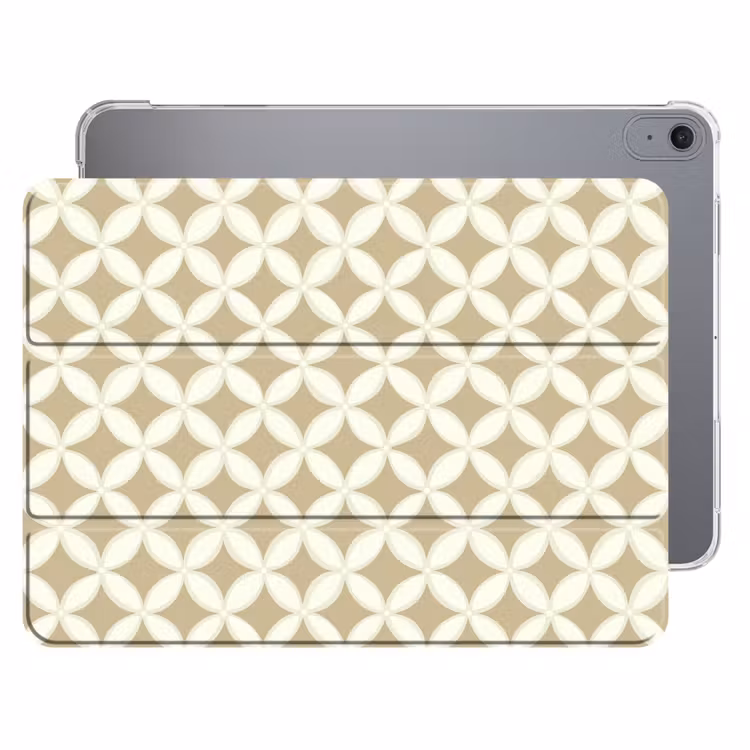 iPad hoes - Symmetrisch - Motief - Beige — 1