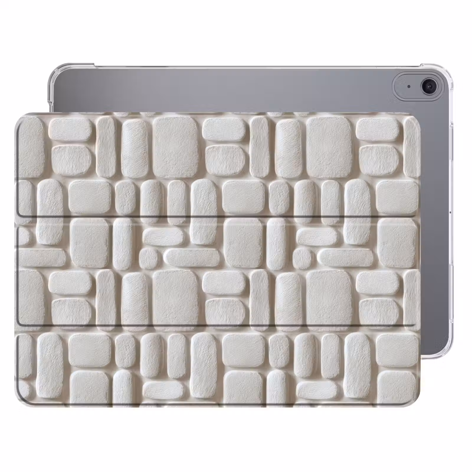 iPad hoes - Reliëf - Structuur - Wit — 1