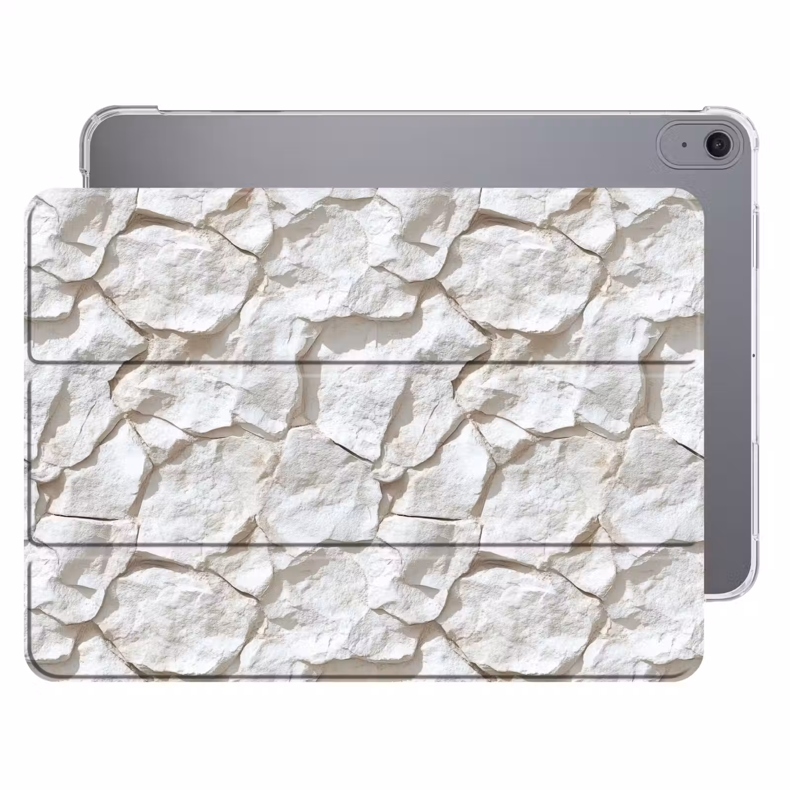 iPad hoes - Structuur - Rots - Wit — 1
