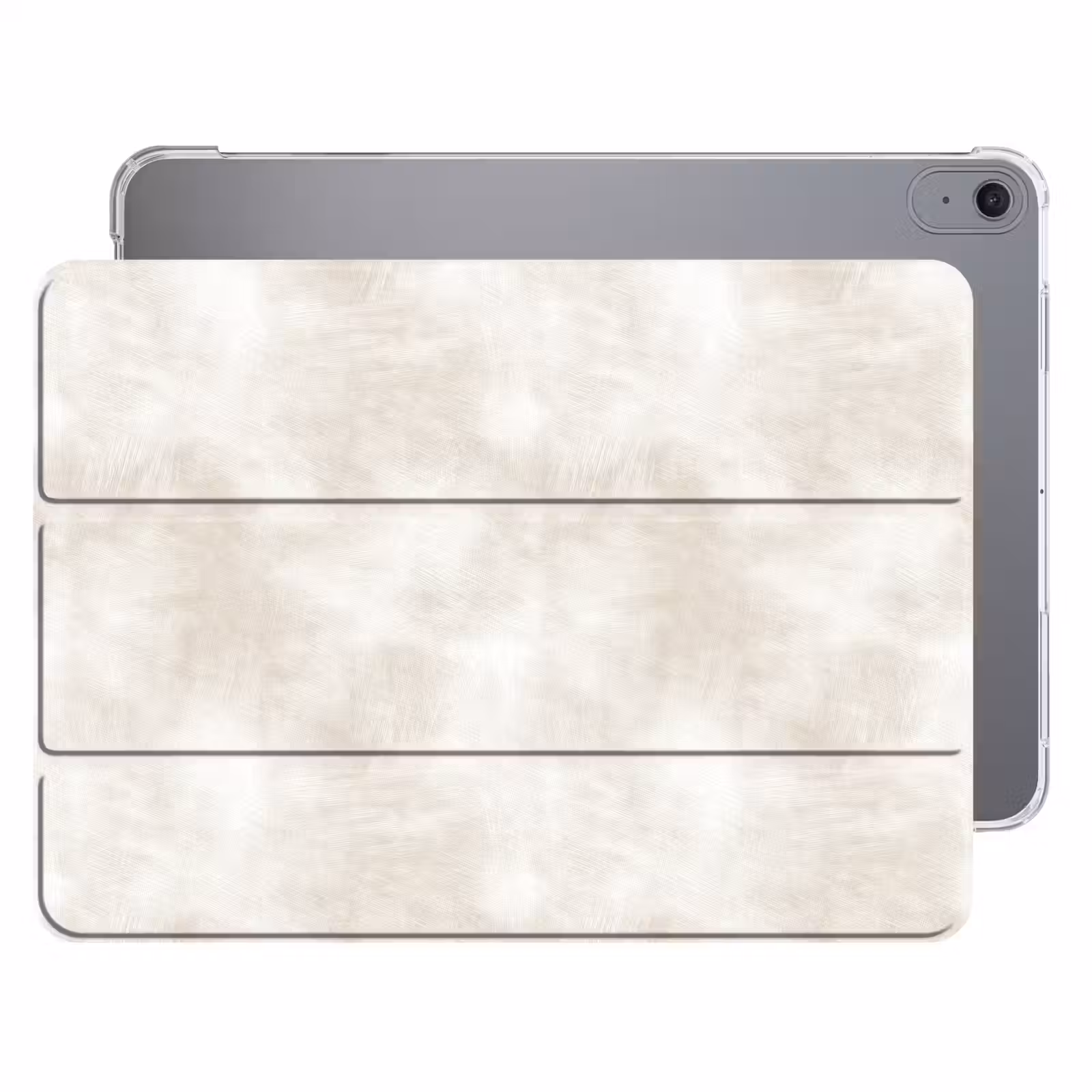 iPad hoes - Subtiel - Structuur - Beige — 1
