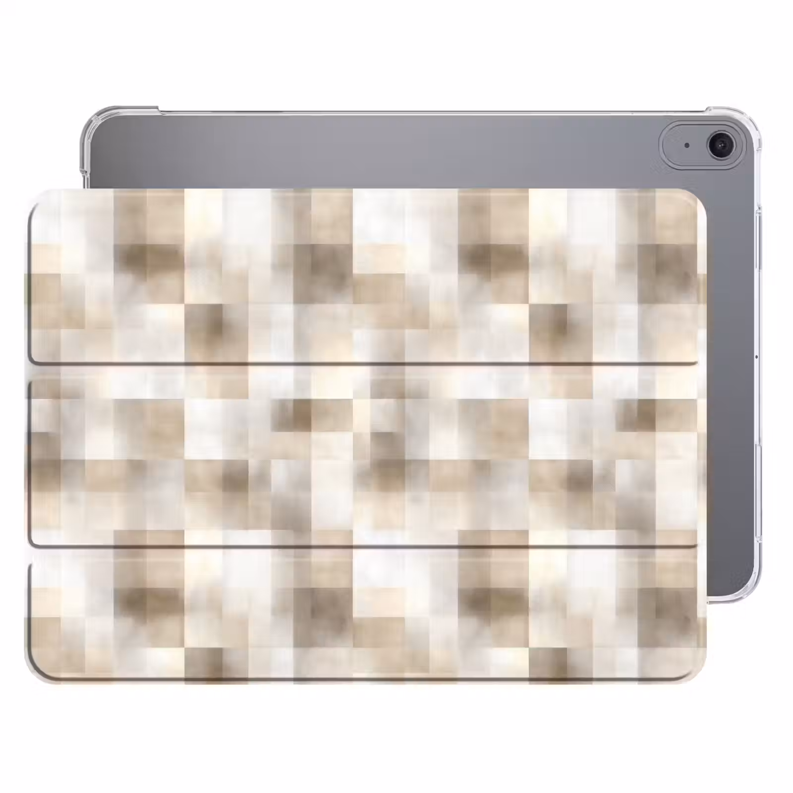 iPad hoes - Textuur - Linnen - Beige — 1
