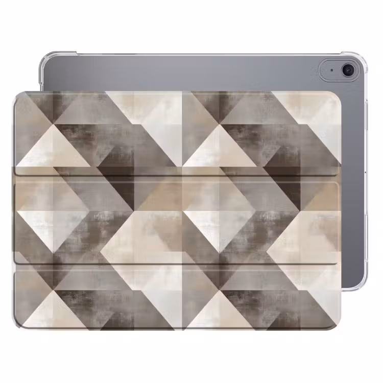 iPad hoes - Geometrisch - Motief - Aardetinten — 1