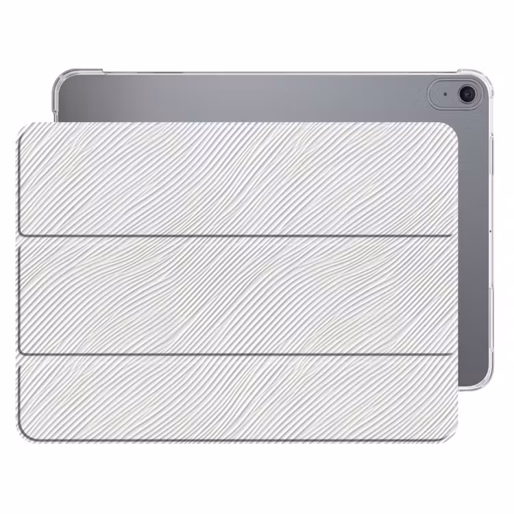 iPad hoes - Golven - Ribbels - Wit — 1