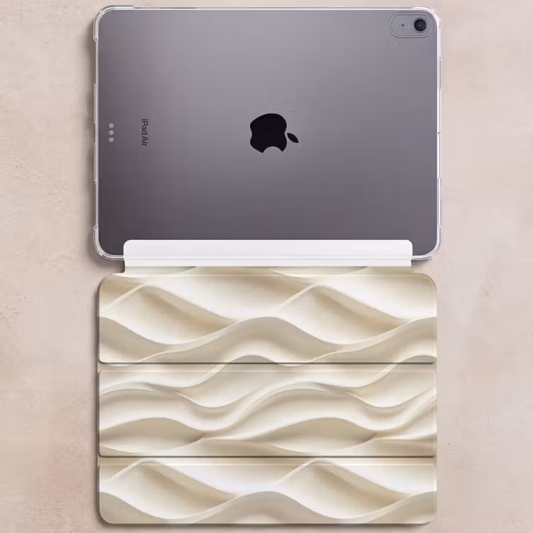 iPad hoes - Lijnen - Golvend - Crème — 6