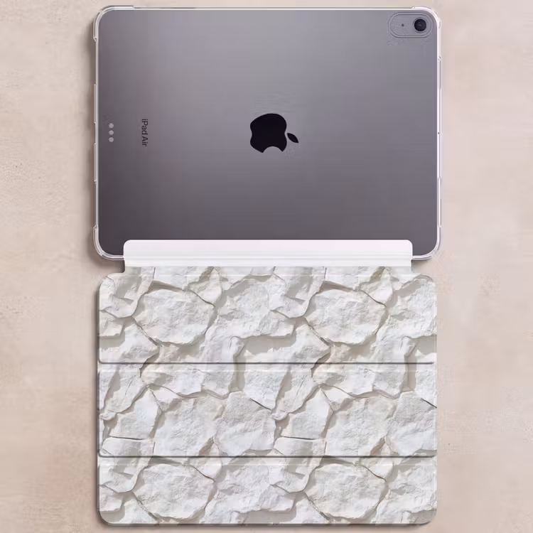 iPad hoes - Structuur - Rots - Wit — 6
