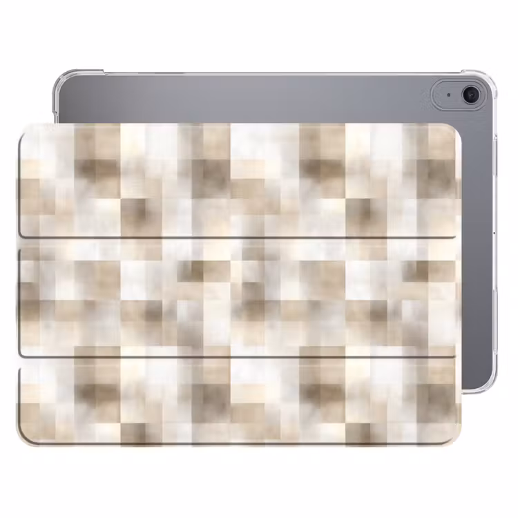iPad hoes - Textuur - Linnen - Beige — 1