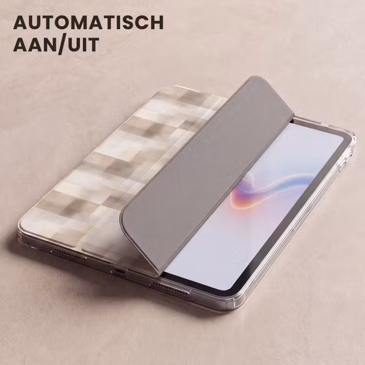 iPad hoes - Textuur - Linnen - Beige — 5