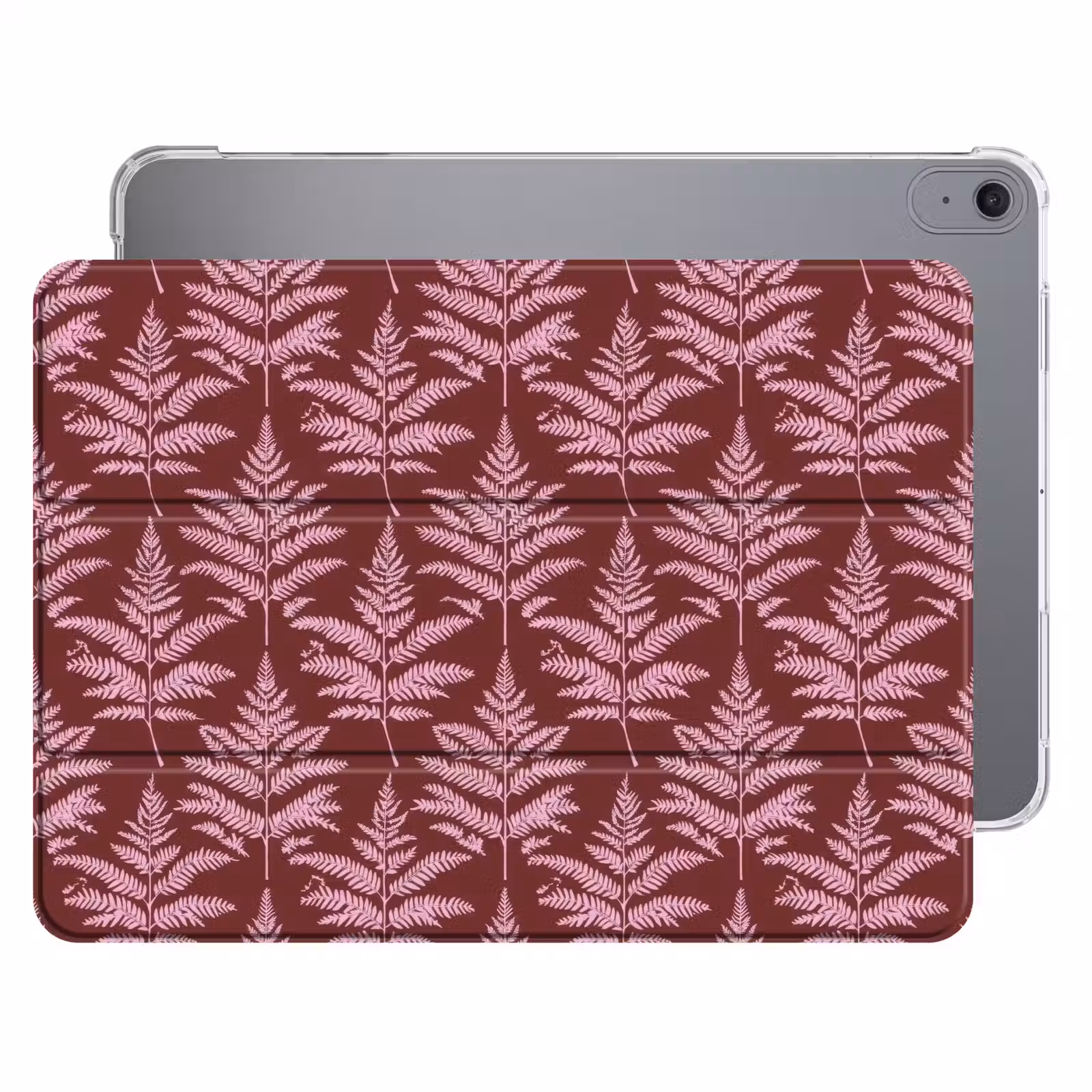 iPad hoes - Blad - Patroon - Paars — 1