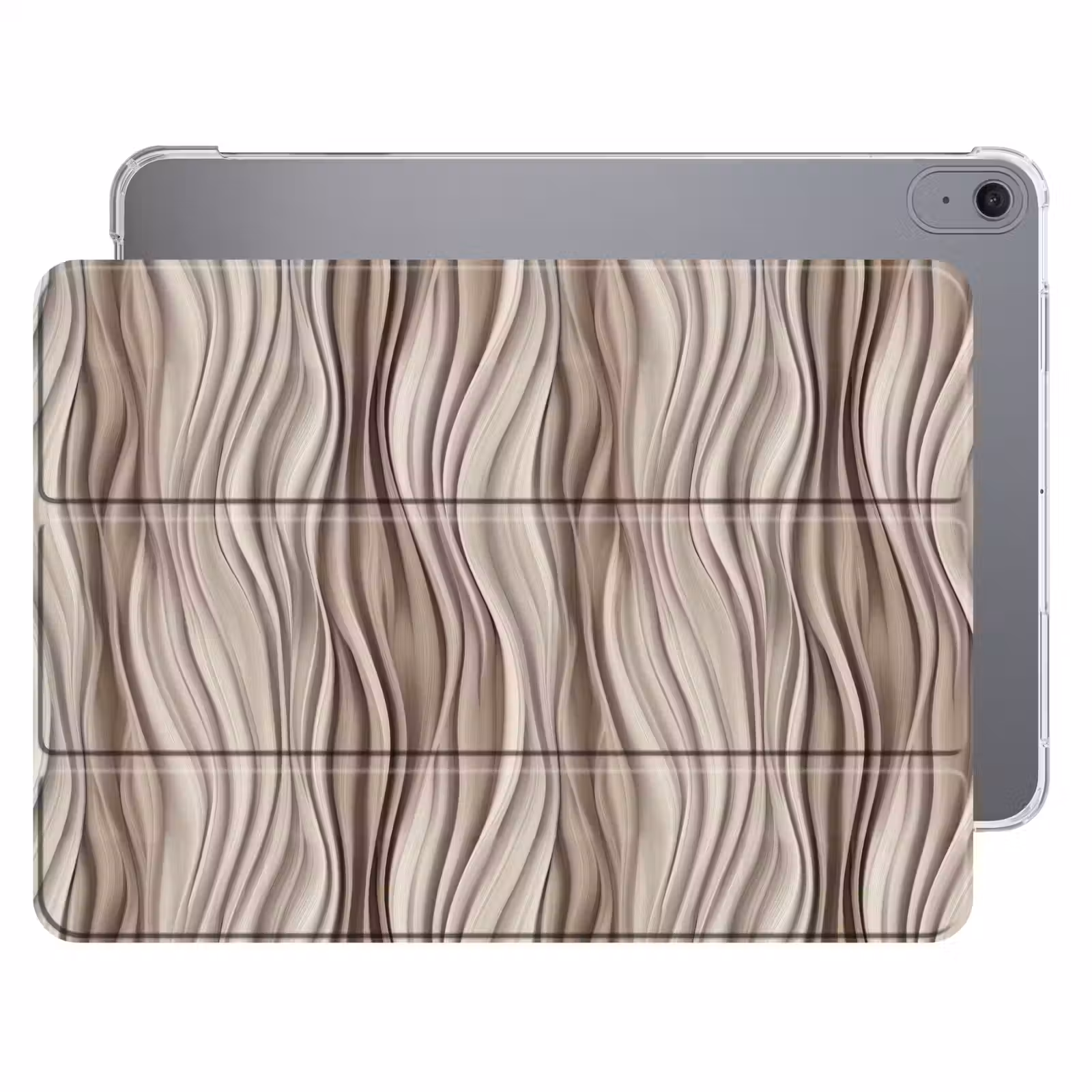 iPad hoes - Golven - 3D - Crème — 1