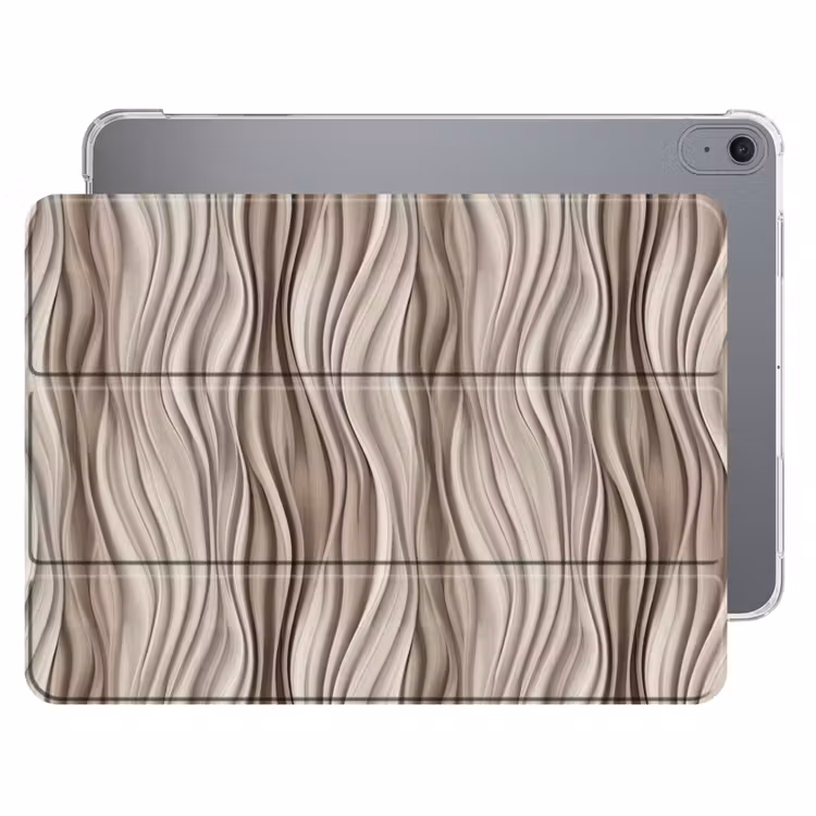 iPad hoes - Golven - 3D - Crème — 1
