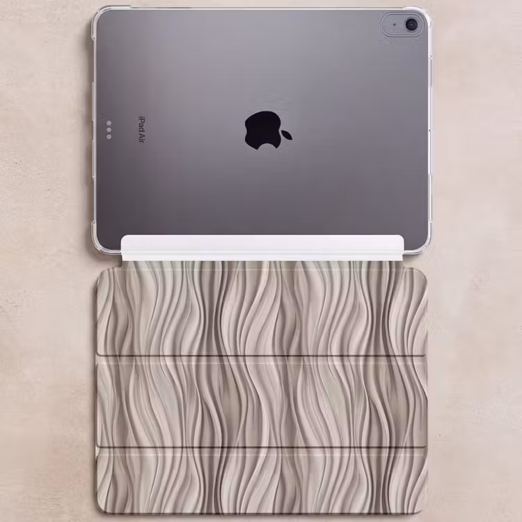 iPad hoes - Golven - 3D - Crème — 6