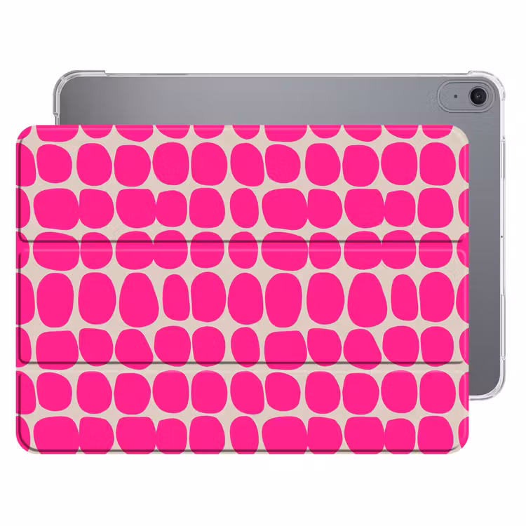 iPad hoes - Stippen - Patroon - Roze — 1