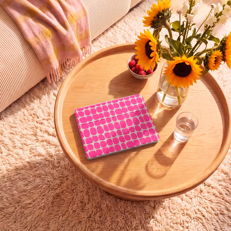 iPad hoes - Stippen - Patroon - Roze — 2