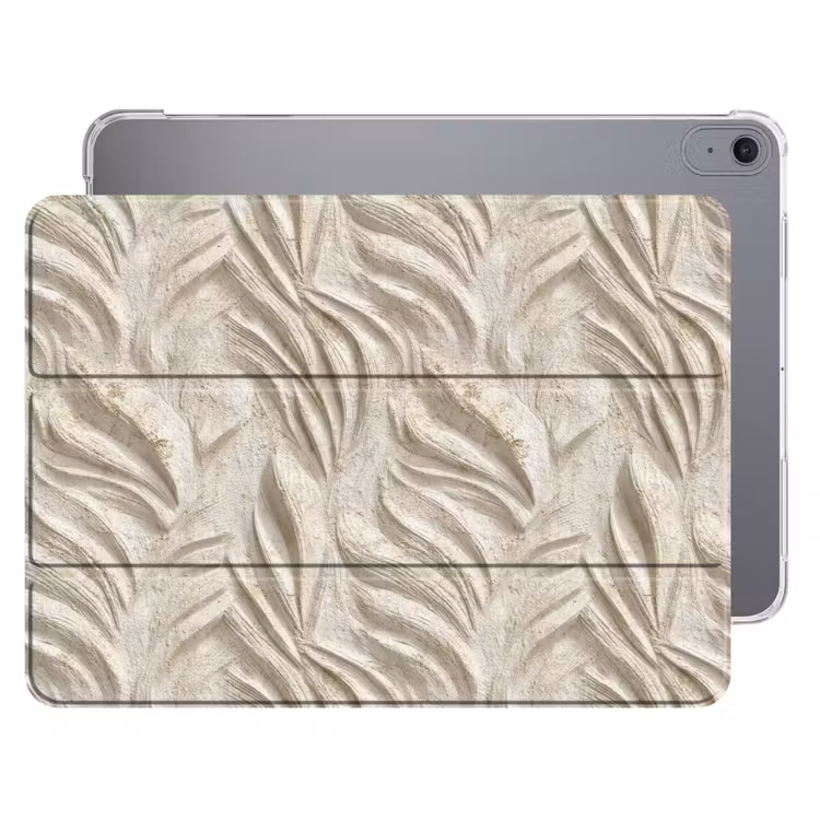 iPad hoes - Textuur - Reliëf - Beige — 1