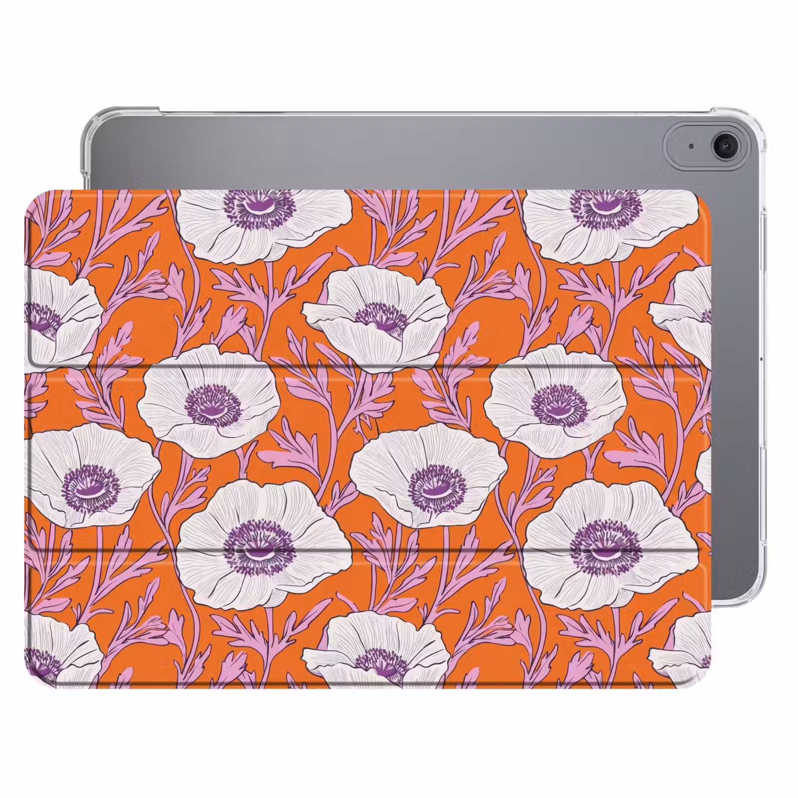 iPad hoes - Bloemen - Grafisch - Oranje — 1