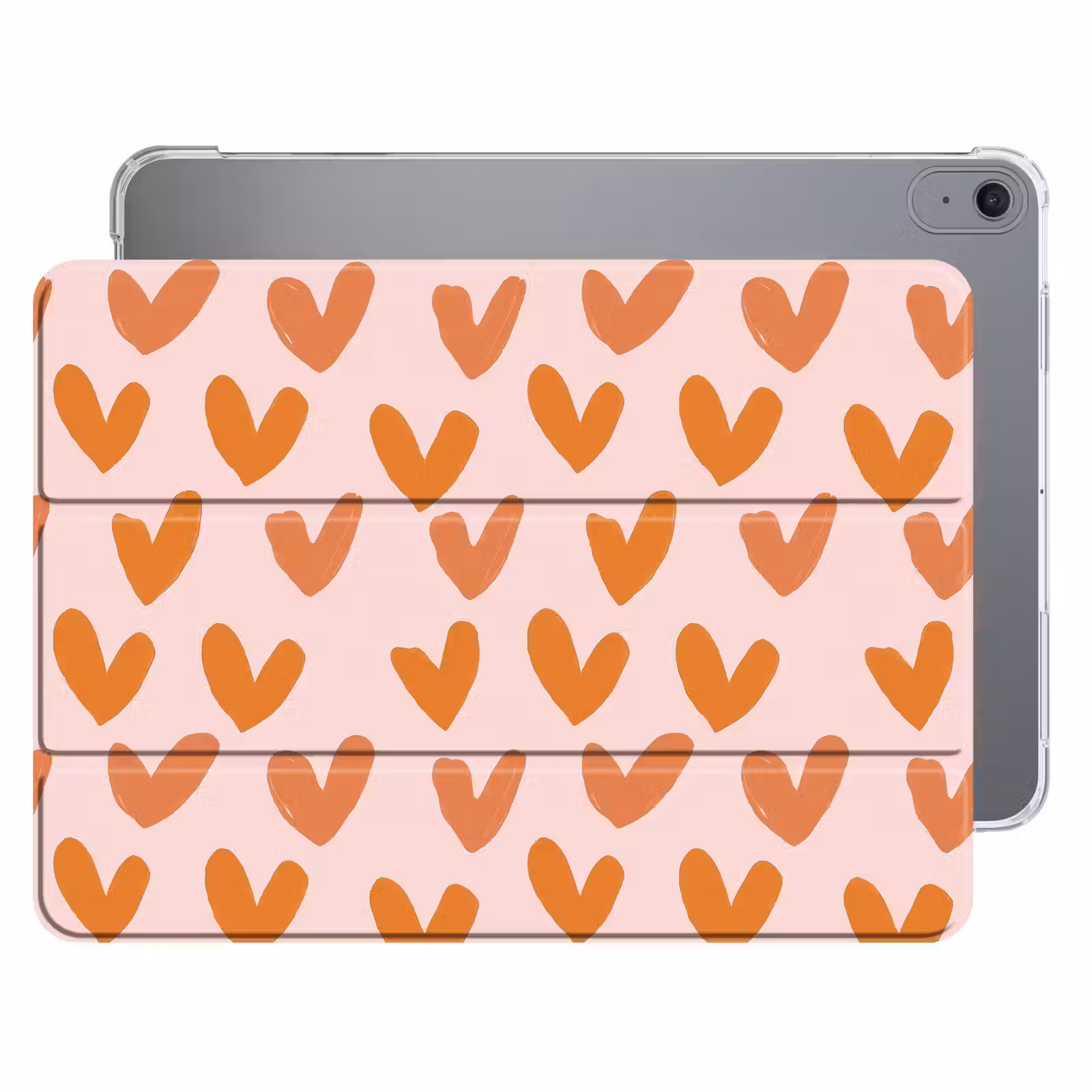 iPad hoes - Hartjes - Getekend - Oranje — 1