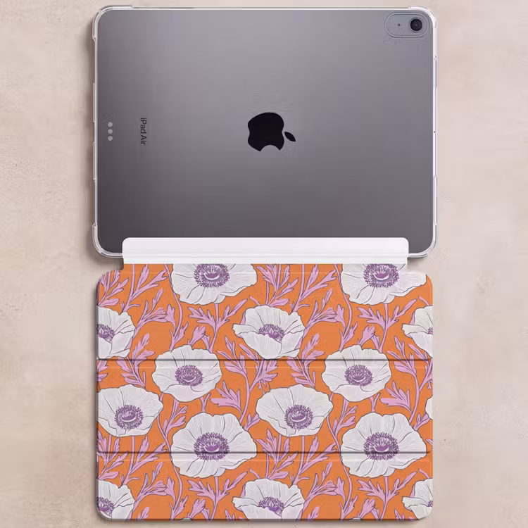 iPad hoes - Bloemen - Grafisch - Oranje — 6
