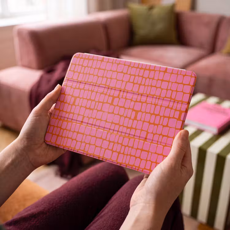 iPad hoes - Organisch - Raster - Roze — 4